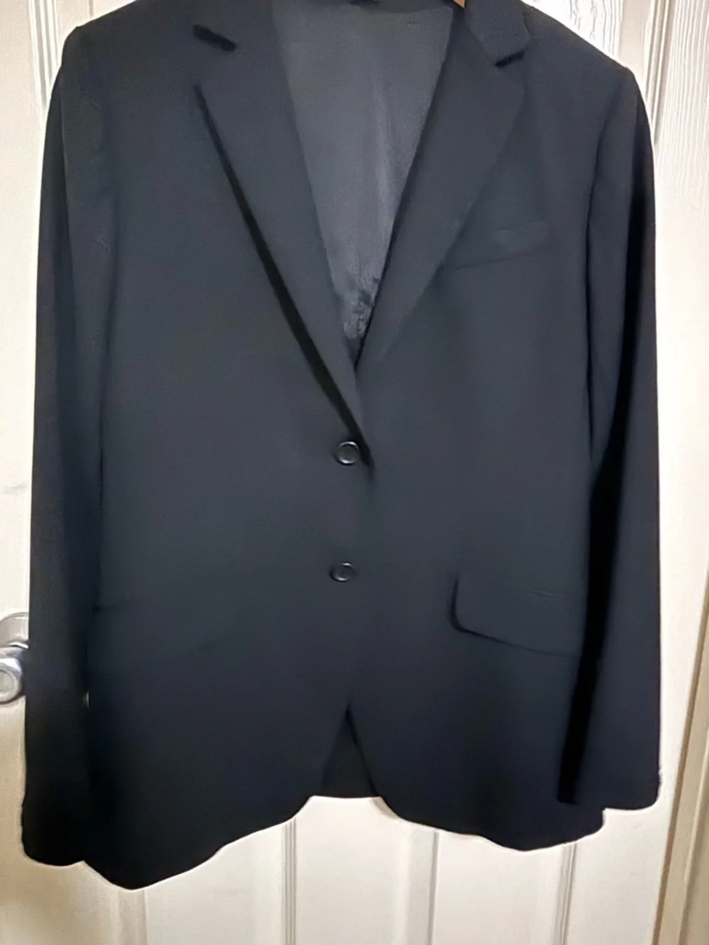 Theory Telissa Wool‑Blend Blazer – Black, Size 10 - Picture 4 of 7